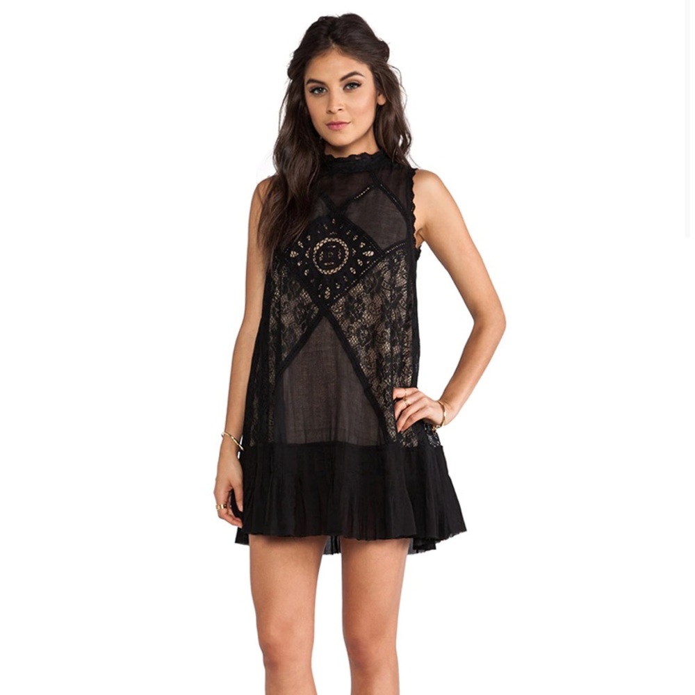 Free People One Angel Dress Black